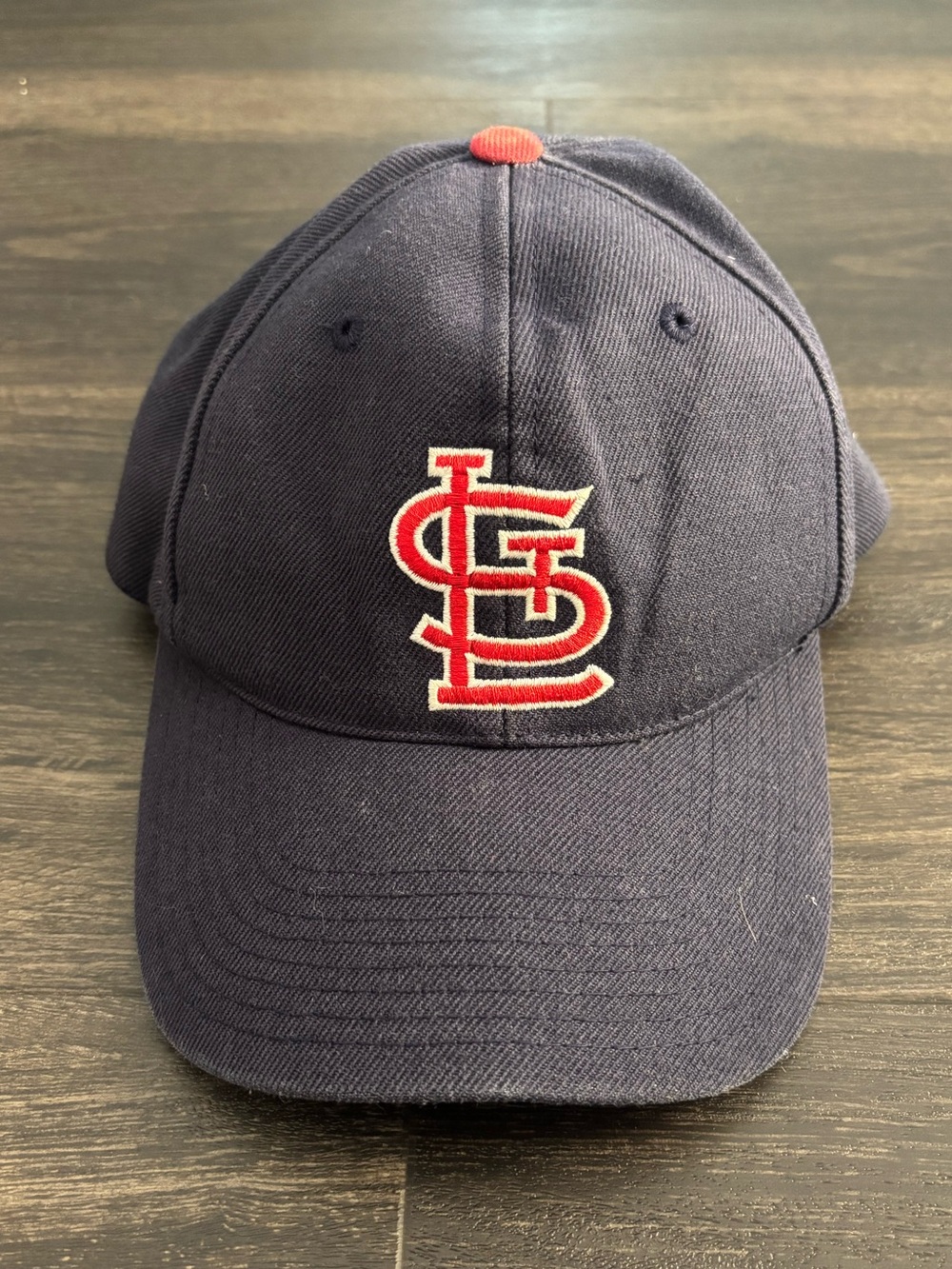Vtg 90s St Louis Cardinals Sports Specialties SnapBack Hat Plain Logo Wool Blend